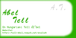 abel tell business card